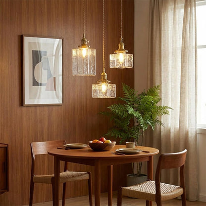 Luxury Metal and Glass Hanging Lamp