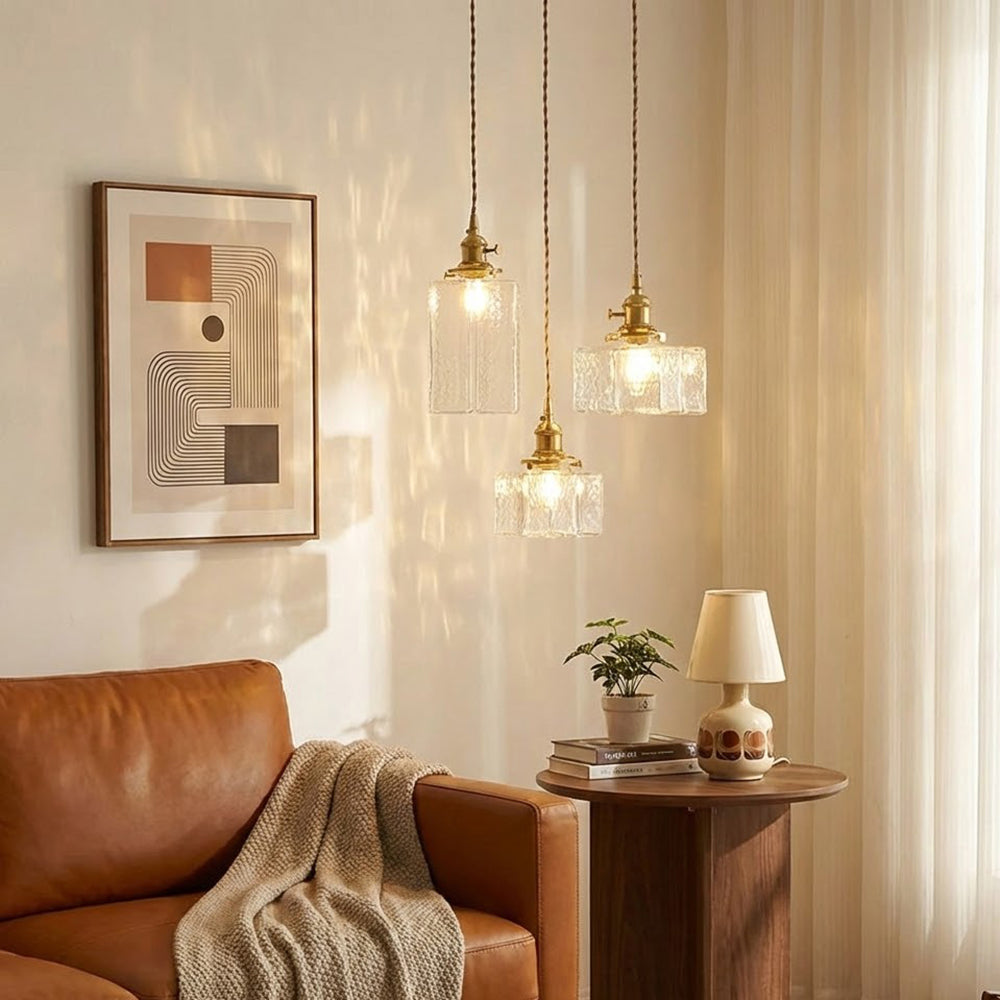 Luxury Metal and Glass Hanging Lamp