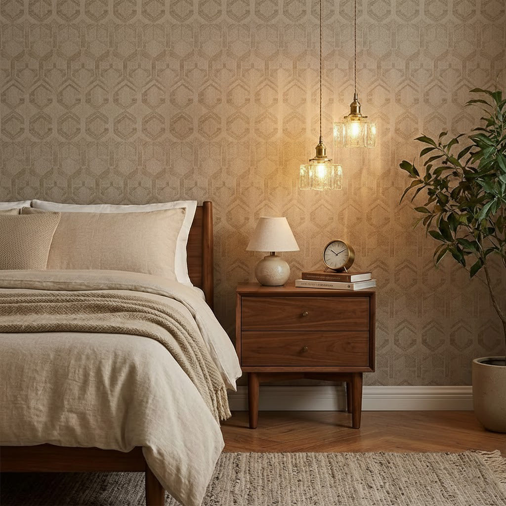 Luxury Metal and Glass Hanging Lamp