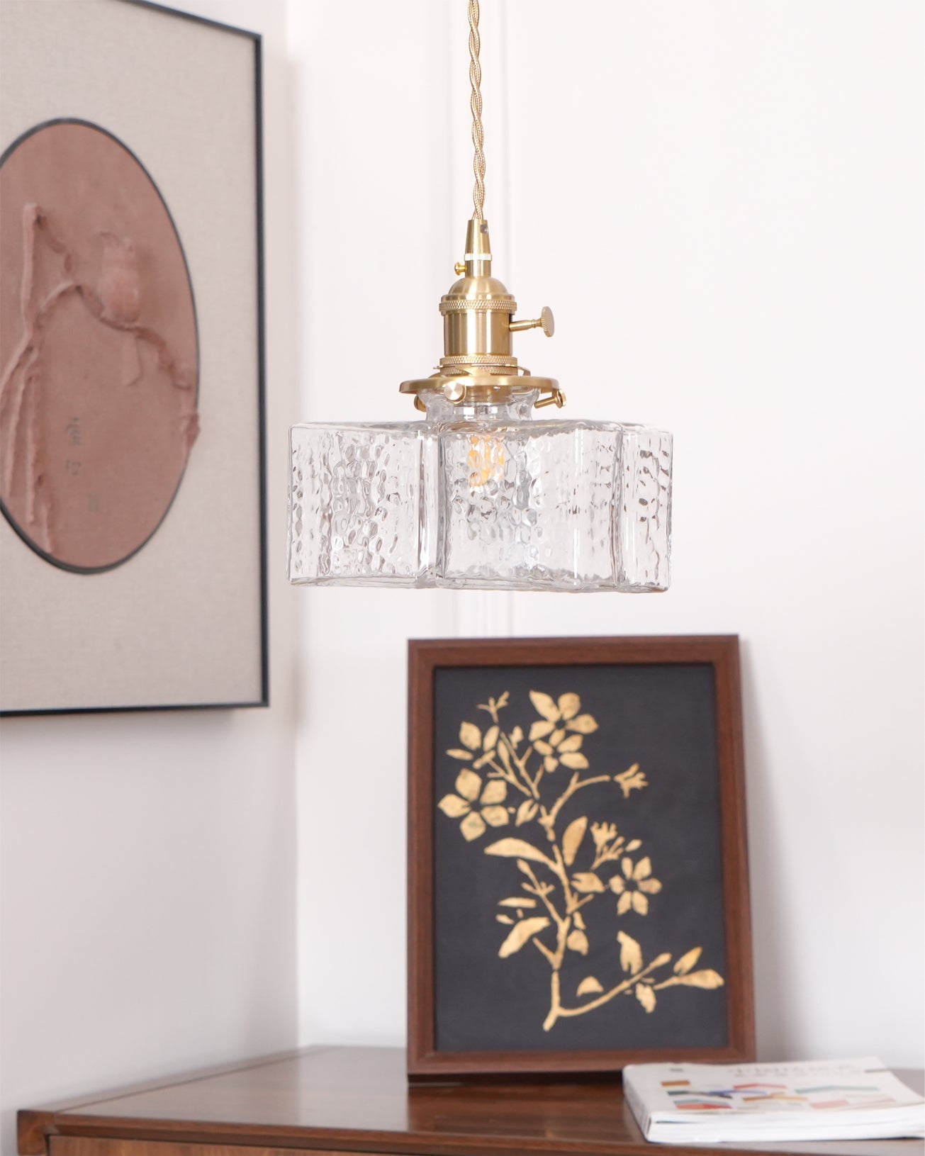 Luxury Metal and Glass Hanging Lamp