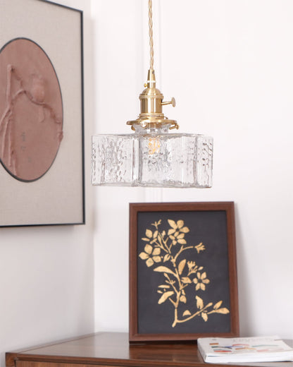 Luxury Metal and Glass Hanging Lamp