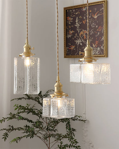 Luxury Metal and Glass Hanging Lamp