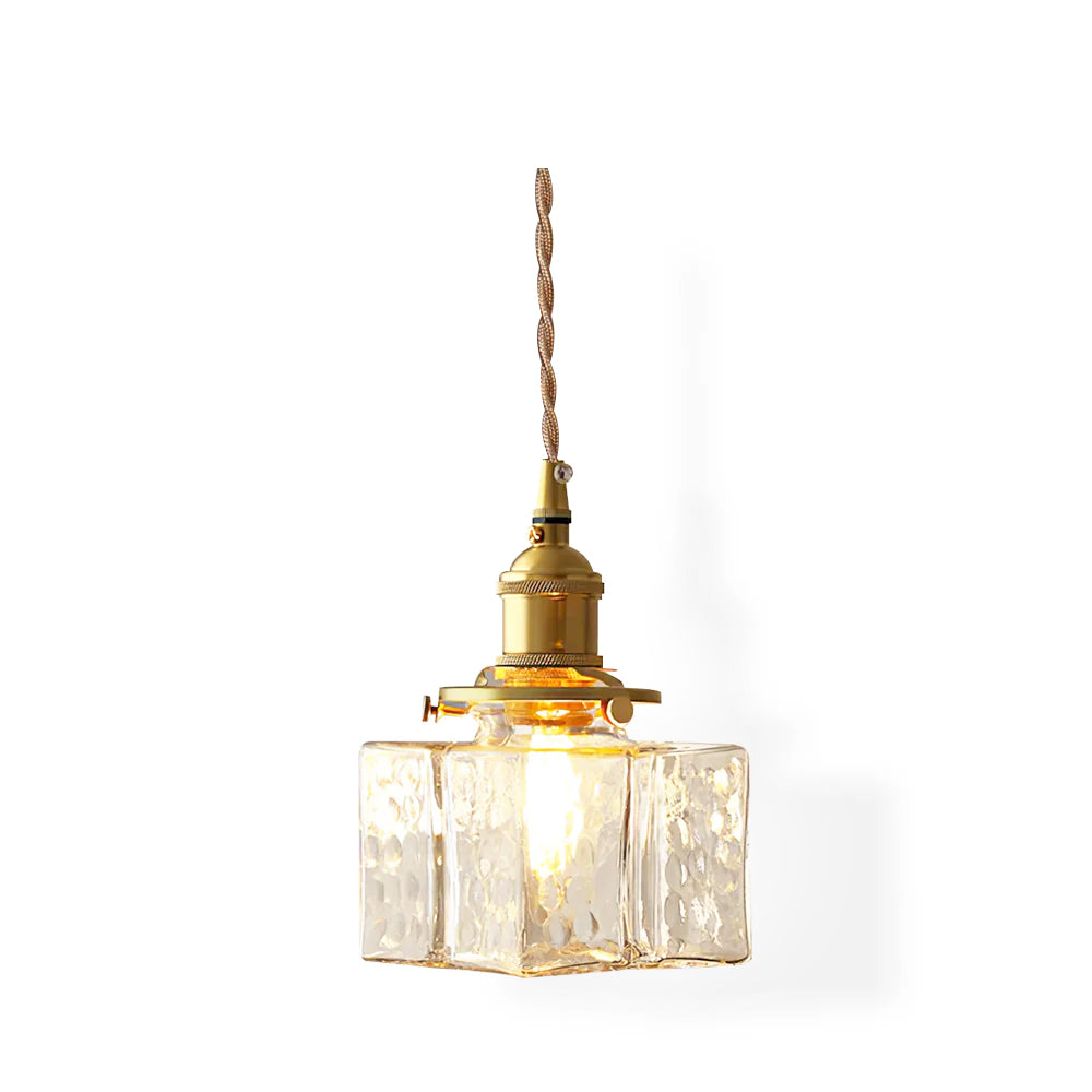 Luxury Metal and Glass Hanging Lamp - Pexav