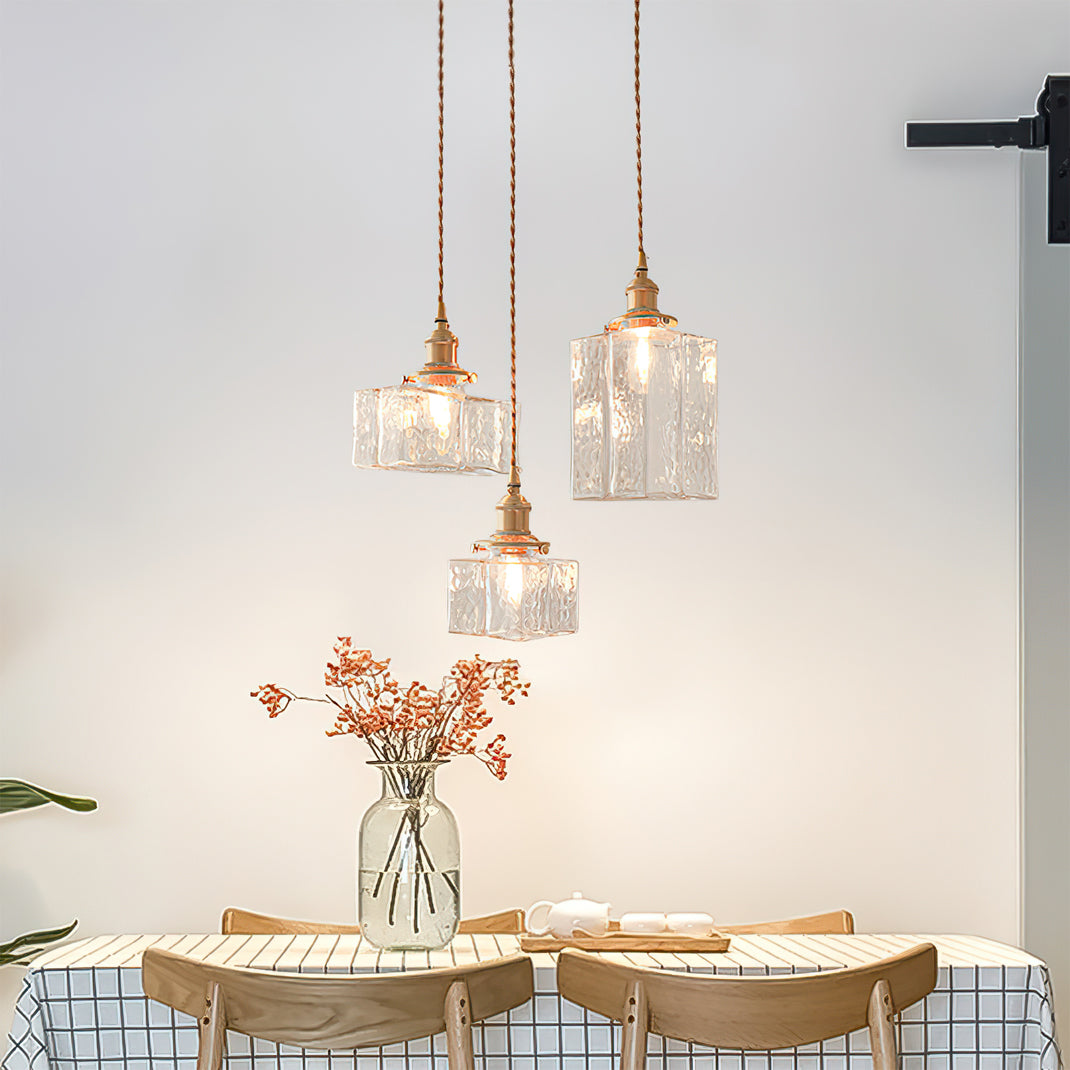 Luxury Metal and Glass Hanging Lamp