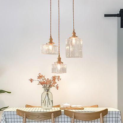 Luxury Metal and Glass Hanging Lamp