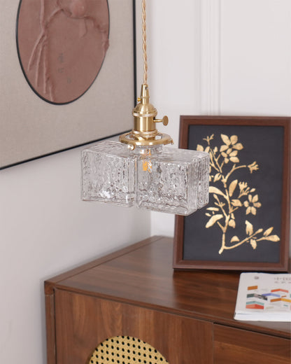 Luxury Metal and Glass Hanging Lamp