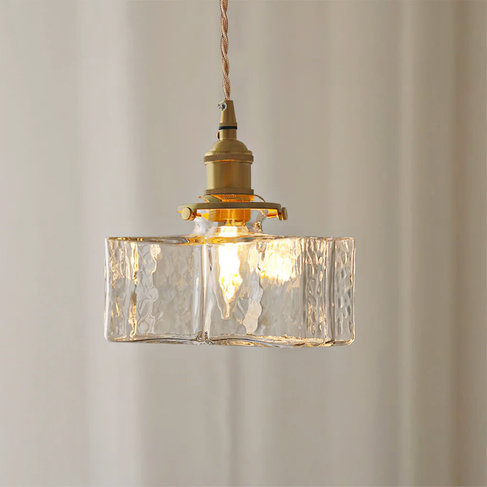 Luxury Metal and Glass Hanging Lamp