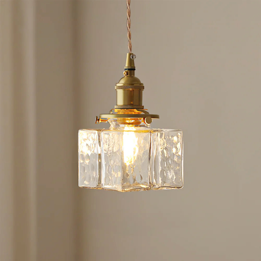 Luxury Metal and Glass Hanging Lamp