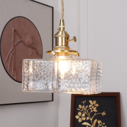 Luxury Metal and Glass Hanging Lamp