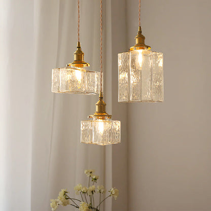Luxury Metal and Glass Hanging Lamp