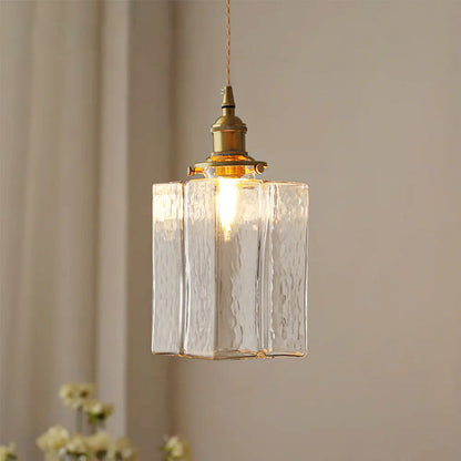Luxury Metal and Glass Hanging Lamp