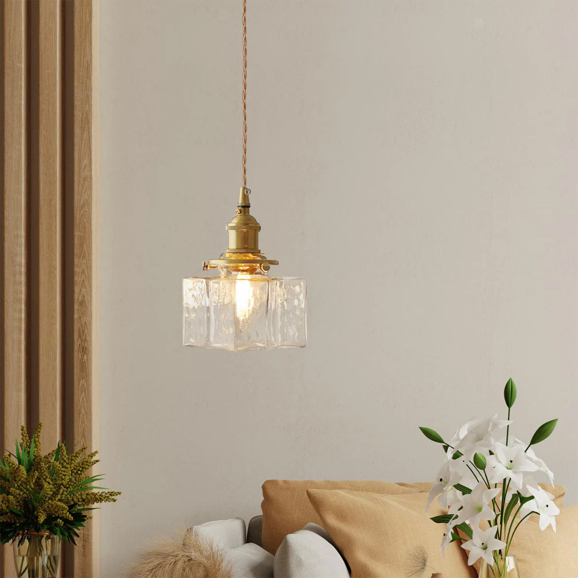 Luxury Metal and Glass Hanging Lamp