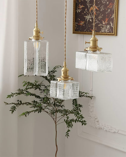 Luxury Metal and Glass Hanging Lamp