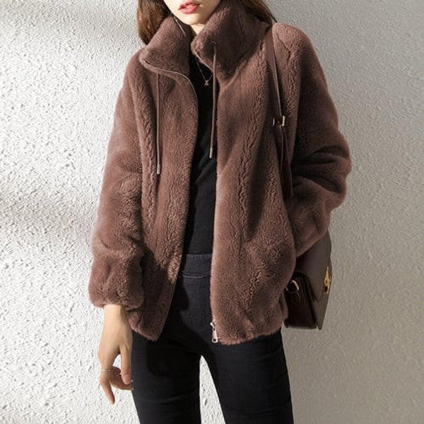 Warm Faux Fur Padded Winter Jacket