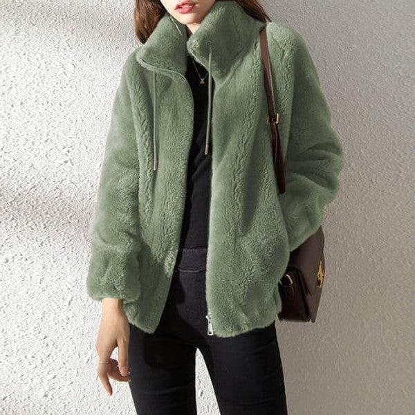 Warm Faux Fur Padded Winter Jacket