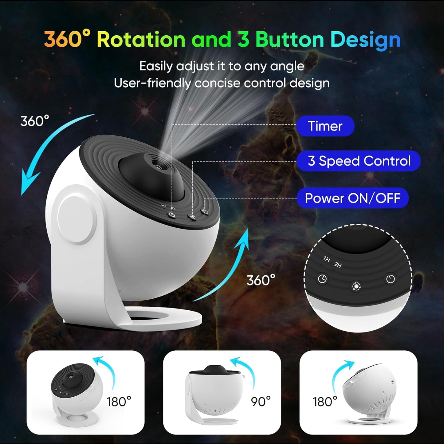 Calming Night Sky Projector for Home Relaxation