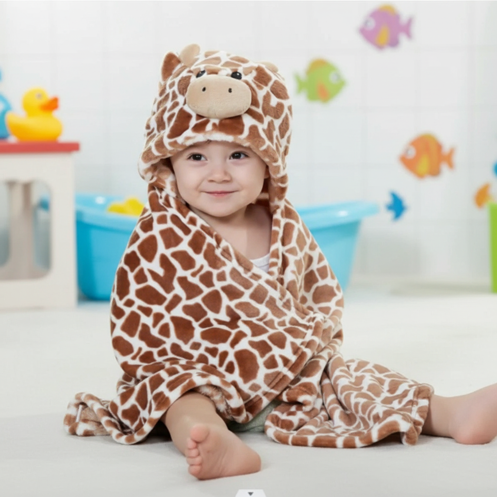 Colorful Kids Hooded Beach Towel BathBuddy - Pexav