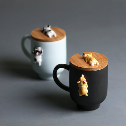 Fun Dog 3D Ceramic Coffee Mugs - Pexav