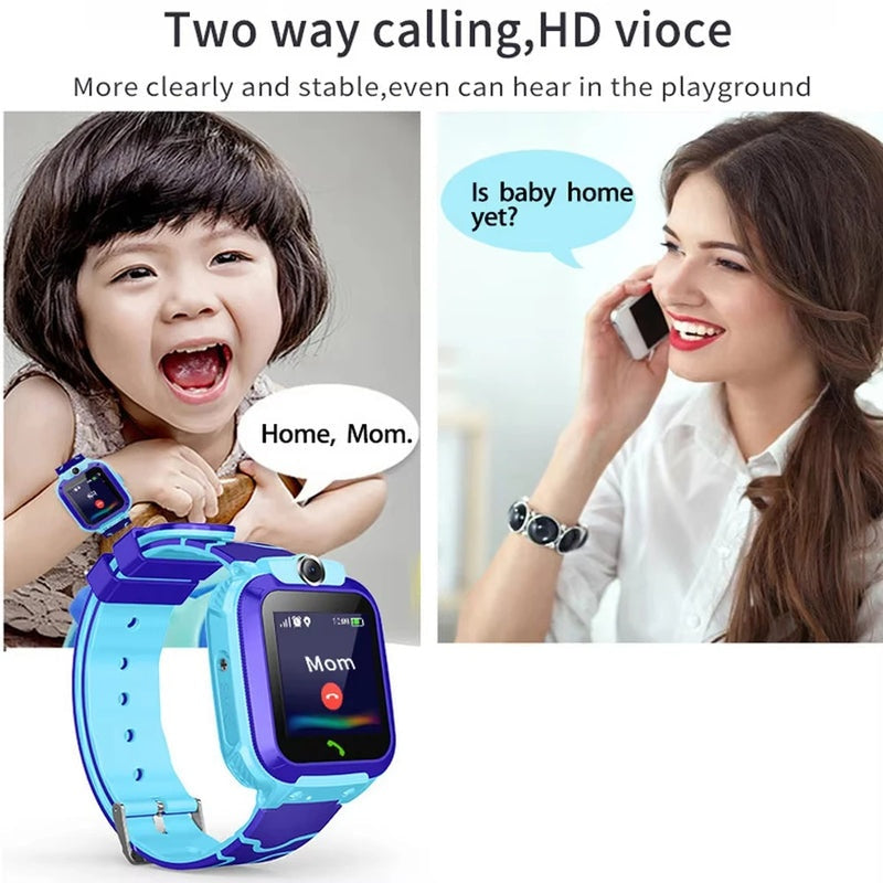 Kids Smartwatch with GPS, SOS, Waterproof, Voice Chat, and Games