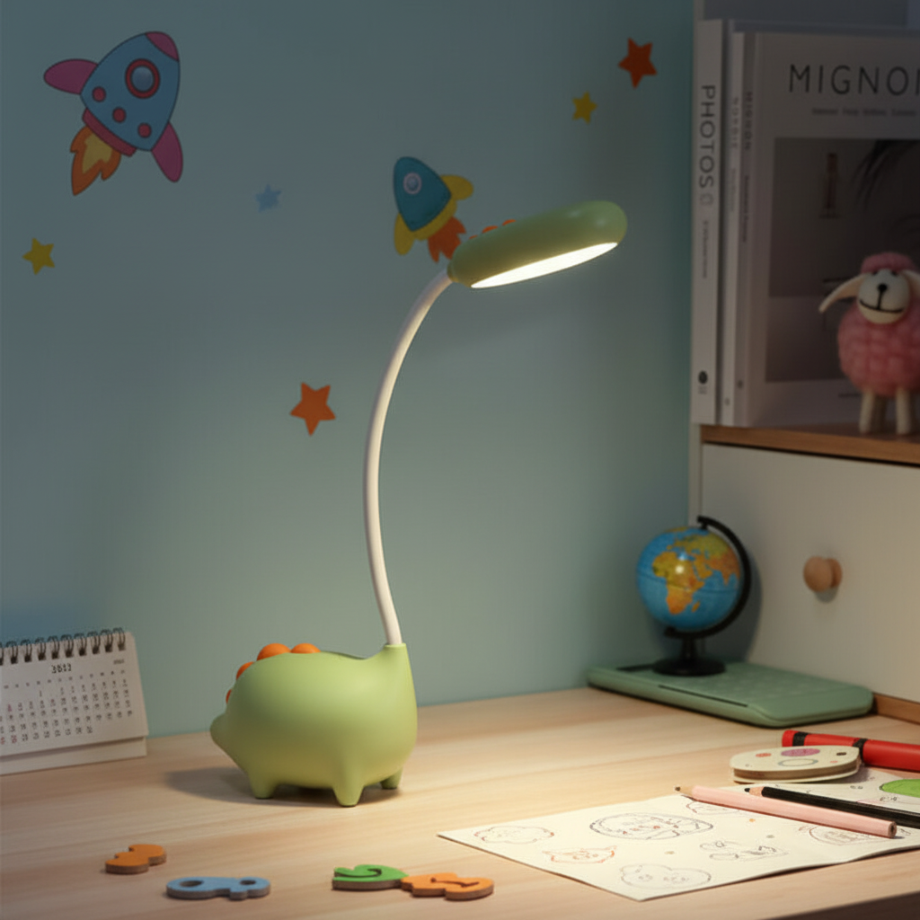 Kids Colorful Desk Lamp Dinolume - Pexav