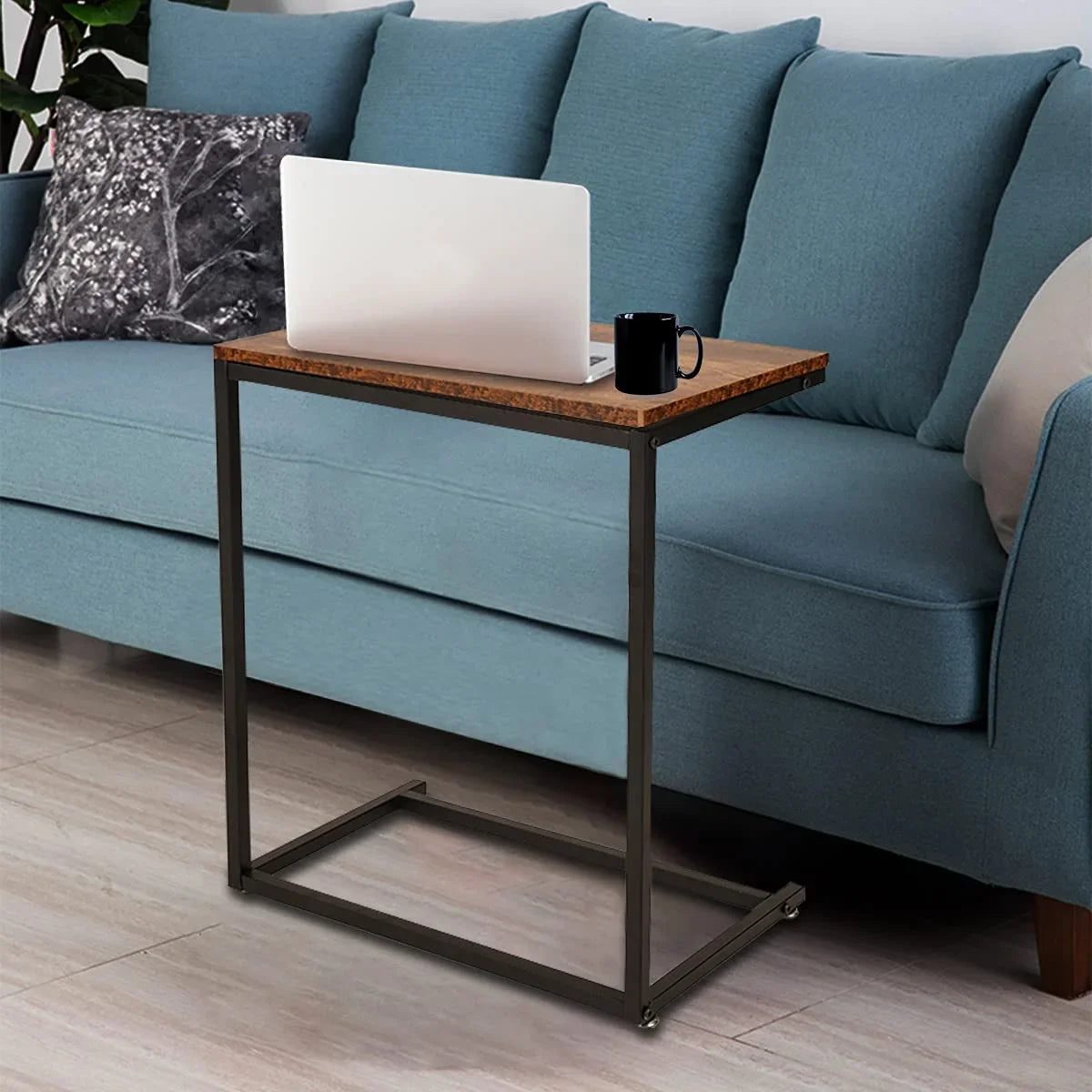 Space Saving Curved End Table