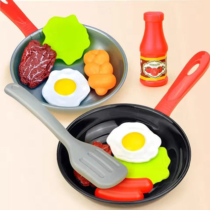 Fun Kids Play Kitchen Set 8 Piece Play Food - Pexav