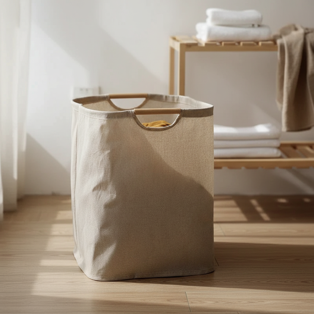Collapsible Natural Fiber Storage Basket - Pexav
