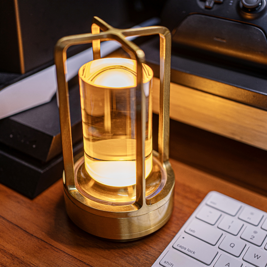 Classic Desk Lamp with USB Rechargeable LED Light