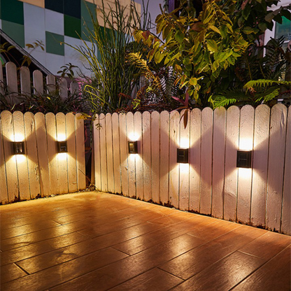 Bright Outdoor Solar Powered Wall Lights - Pexav