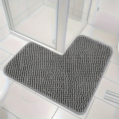 Soft Grip Corner Bath Rug – Anti-Slip Bathroom Mat - Pexav