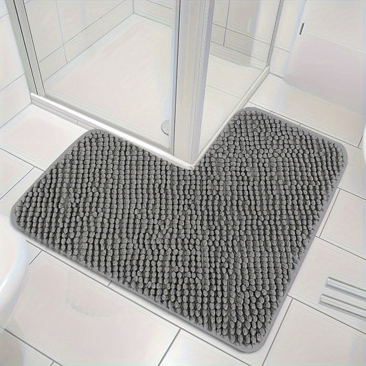 Soft Grip Corner Bath Rug – Anti-Slip Bathroom Mat - Pexav