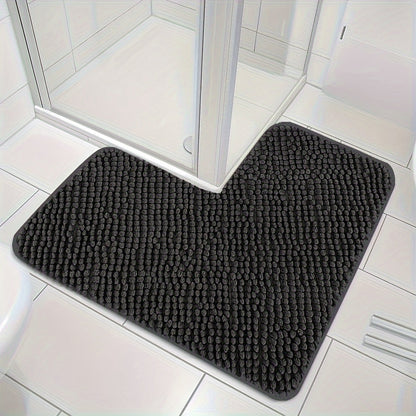L-Shaped Corner Bath Mat – Non-Slip Absorbent Shower Mat for Modern Bathrooms – 40x40x80cm 1