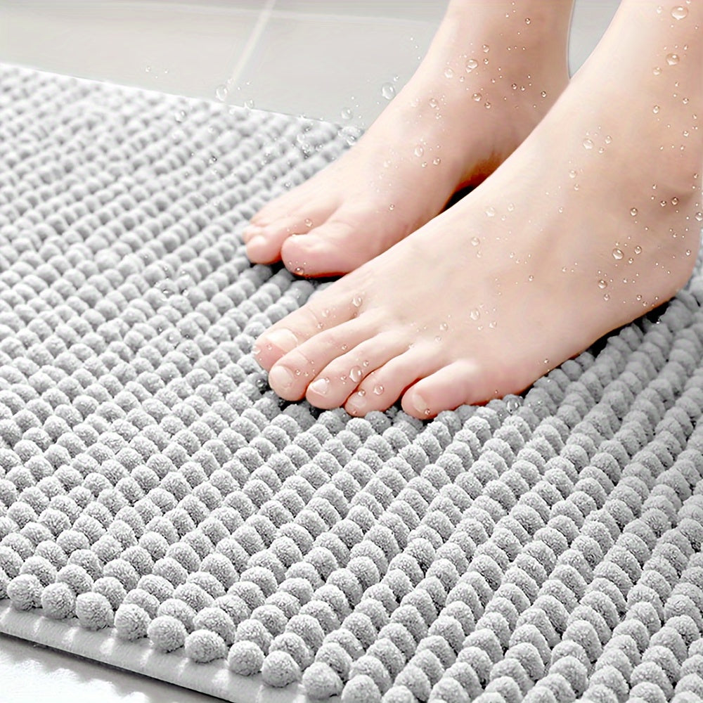 L-Shaped Corner Bath Mat – Non-Slip Absorbent Shower Mat for Modern Bathrooms – 40x40x80cm 3