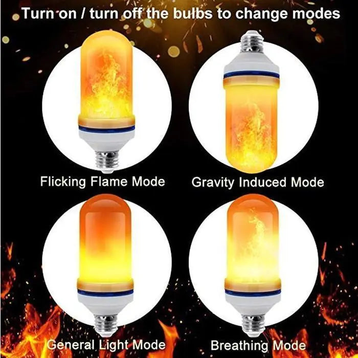 Warm Flickering LED Light Bulb