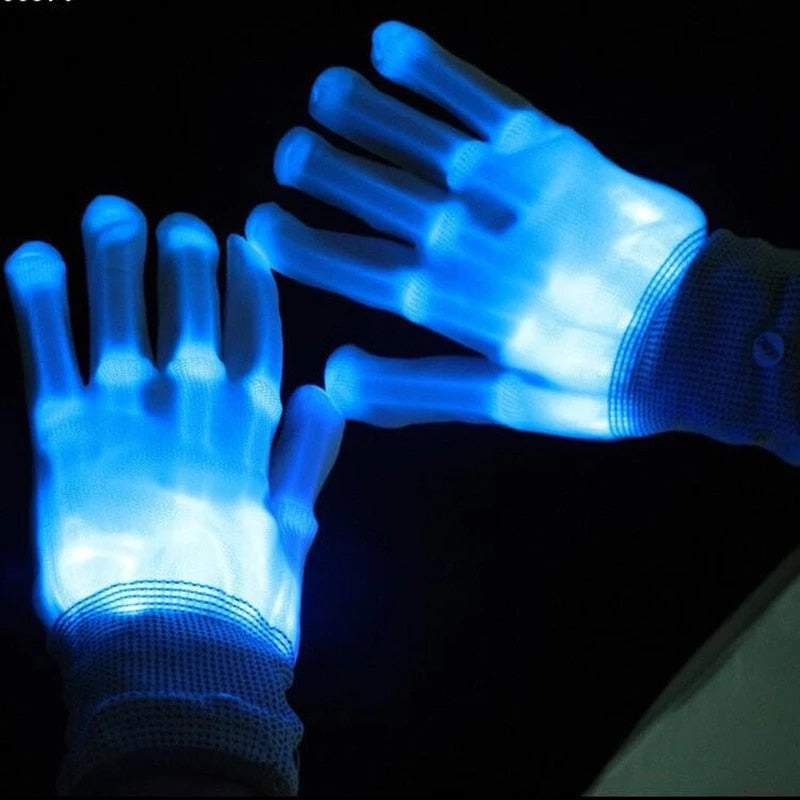 Bright Flashing Festival Gloves - Pexav