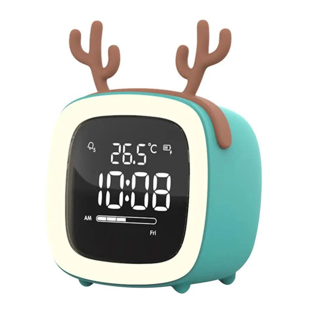 LED Children's Alarm Clock with Night Light – Gentle Wake-Up, Playful Star and Rabbit Design, Energy Efficient 11