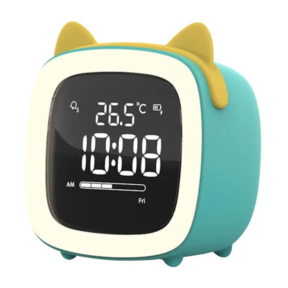 LED Children's Alarm Clock with Night Light – Gentle Wake-Up, Playful Star and Rabbit Design, Energy Efficient 14
