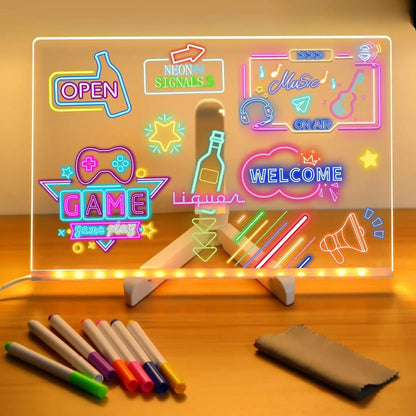 Colorful LED Art Board for Kids, Erasable and Rechargeable - Pexav