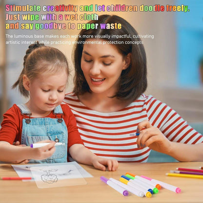 LED Drawing Board for Creative Kids, Glowing Notes, Rewritable, USB Powered, Great Gift Idea