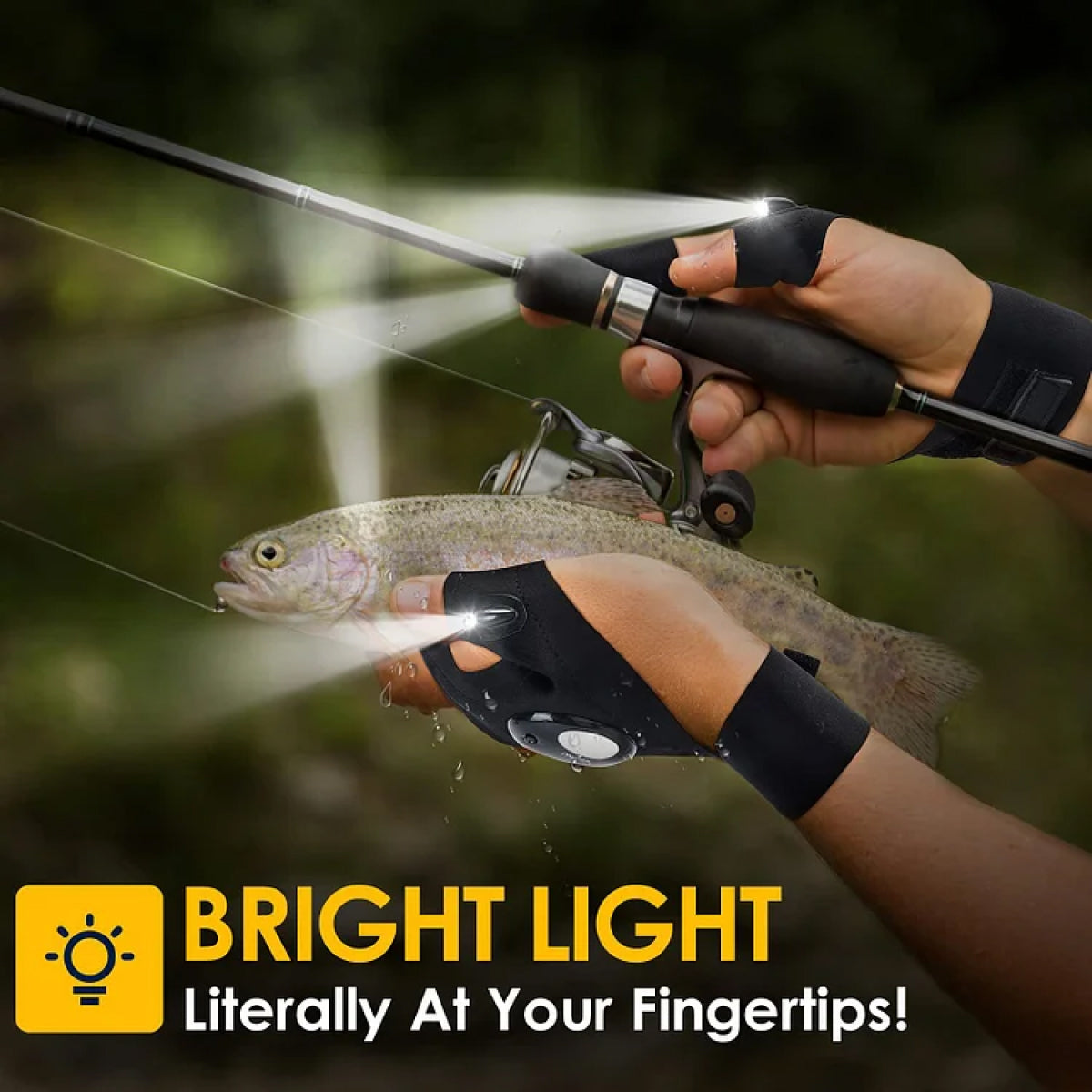 Waterproof LED Bike Gloves for Outdoor Activities