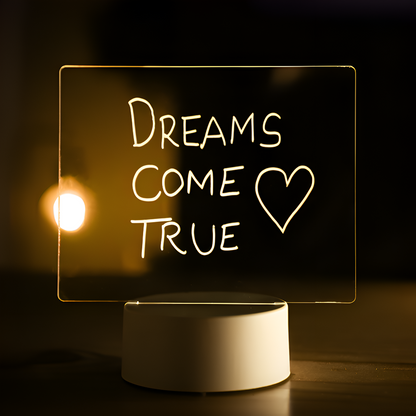 Smart LED Table Lamp with Reminder and Whiteboard Surface - Pexav