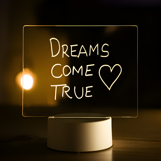 Smart LED Table Lamp with Reminder and Whiteboard Surface - Pexav