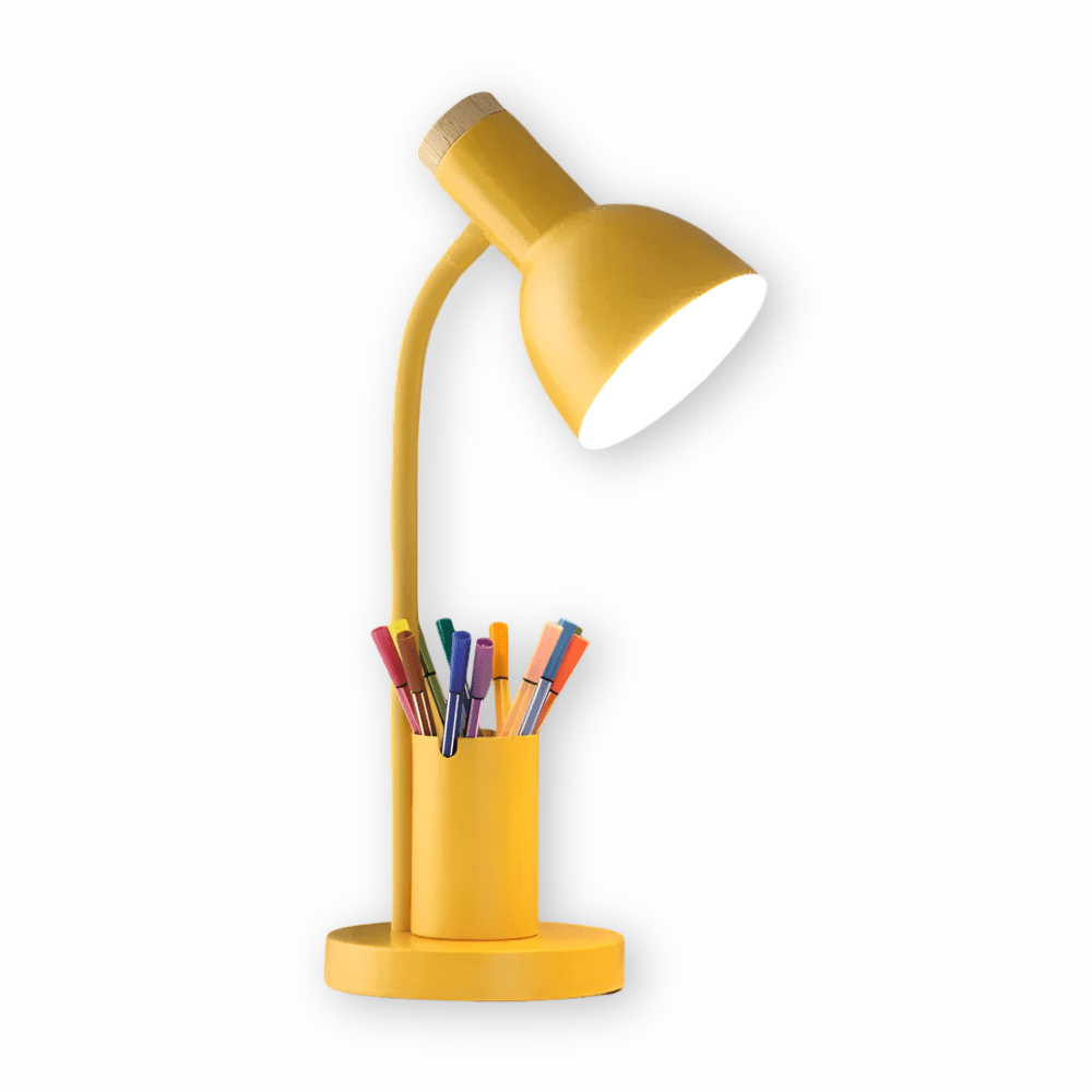 LED Table Lamp with Pen Holder and Adjustable Lighting – Modern Desk Lamp for Home and Office, Three Color Options 9