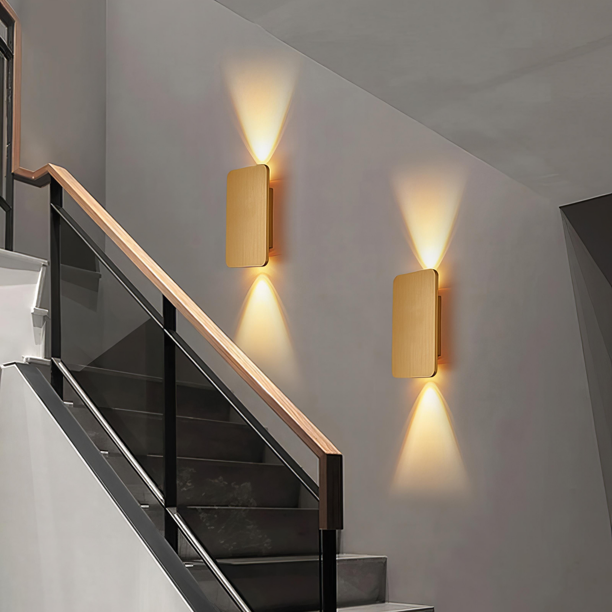 LED Wall Lamp in Minimalist Wood Design with Adjustable Warm and Cool White Light – Ideal for Living Rooms and Hallways 4