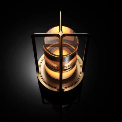 Battery Powered Glass Table Lamp – Compact Mood Lighting