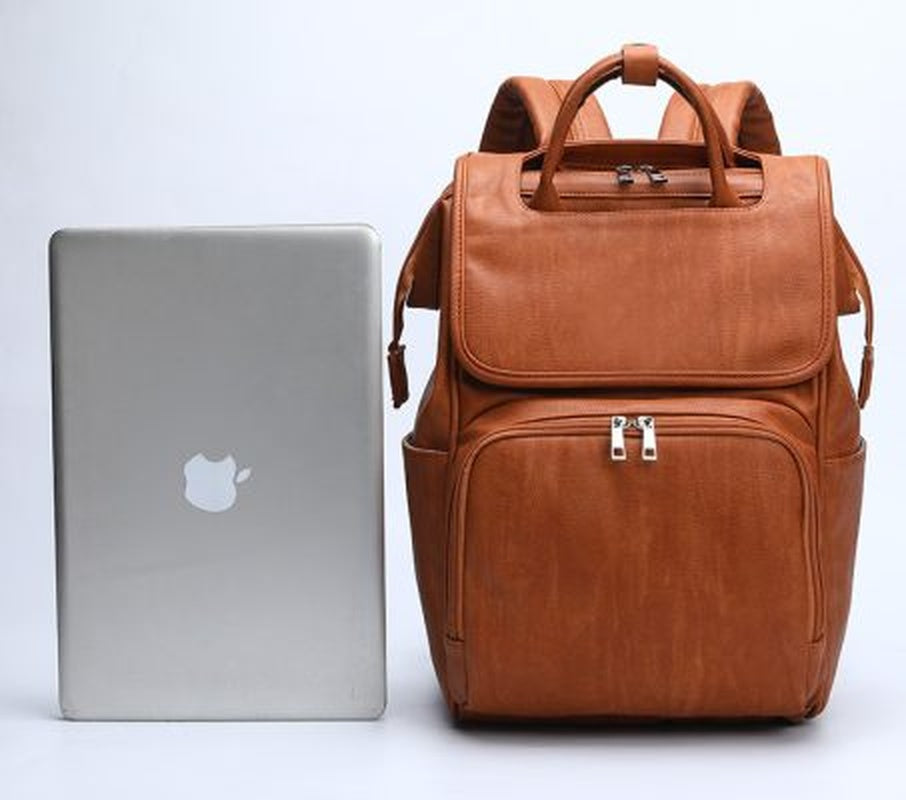 Spacious Premium Leather Baby Bag Backpack - Pexav