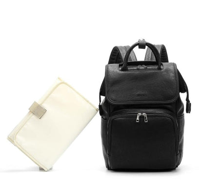 Spacious Premium Leather Baby Bag Backpack