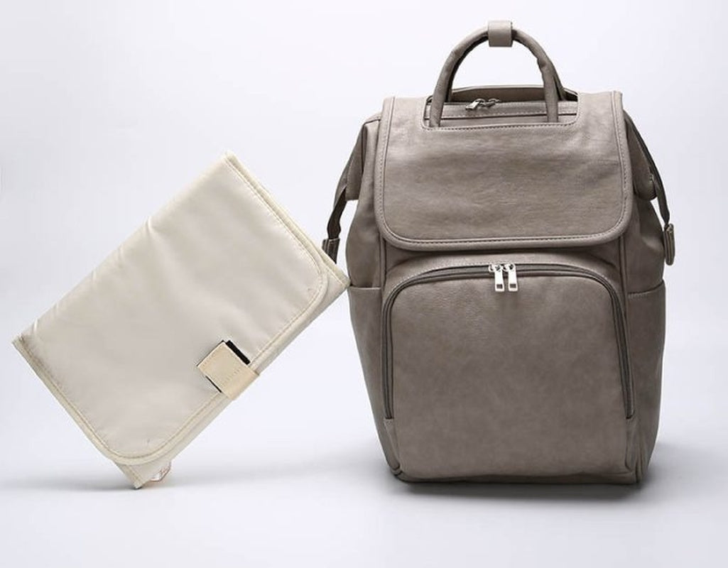 Spacious Premium Leather Baby Bag Backpack