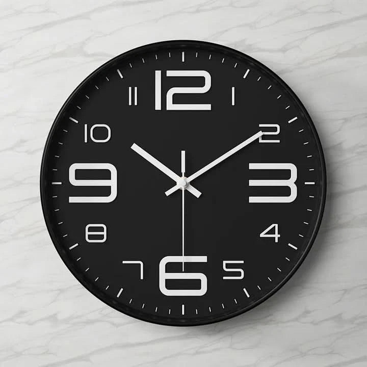 Large 3D Wall Clock with Easy-to-Read Numbers – Modern Minimalist Home and Office Decor 2
