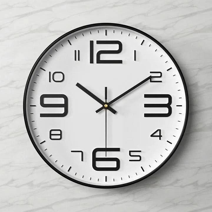 Large 3D Wall Clock with Easy-to-Read Numbers – Modern Minimalist Home and Office Decor 8
